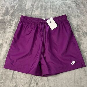 New Nike Men’s Woven Lined Flow Shorts FN3307- Purple size Small